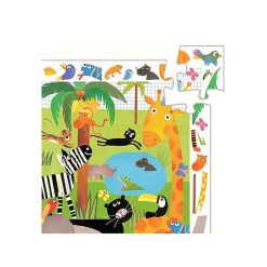 Djeco La Jungle, Puzzle 35 Pcs Djeco 7590 Puzzles D S 4 Ans, 36 Pcs