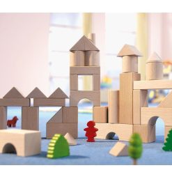 HABA Premiers Blocs De Construction En Bois Haba 1071-Bo Te De Base Jouets Cubes En Bois