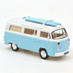 NOREV Volkswagen Combi T2B Camper Van 1973 Bleu Clair Norev 1-43 Me Jouets Garage, Voitures