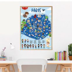 POPPIK Poster En Stickers "Paris" Poppik Autocollants Et D Calcomanies